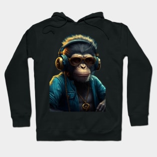 Monkey love music Hoodie